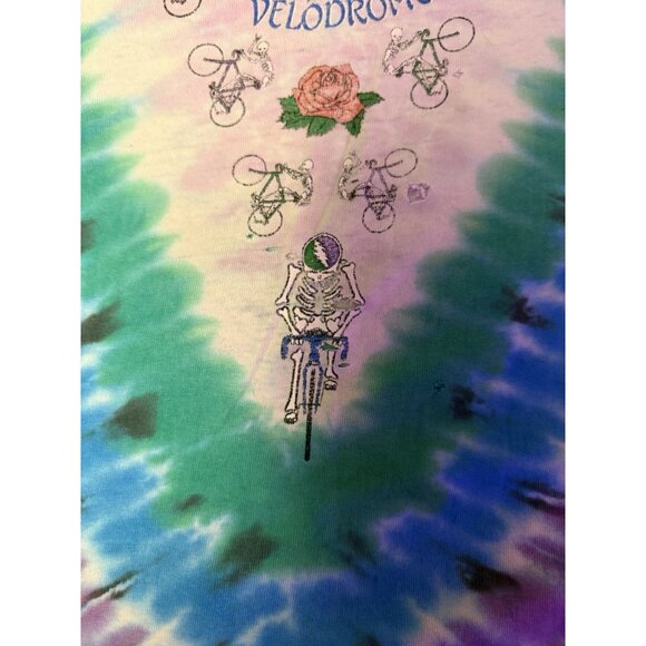Vintage Grateful Dead T-Shirt size XL Tie Dye Olympic Velodrome Los Angeles 1990 - Picture 7 of 7